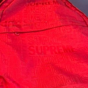 Supreme red backpack